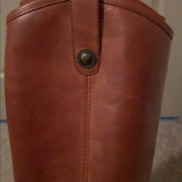 Frye Melissa button cowboy boot cognac 6.5 leather fall boot - Picture 6 of 13